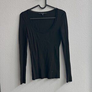 Gucci Black Long Sleeve Top